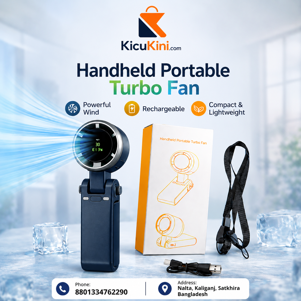 Portable Mini Turbo Fan