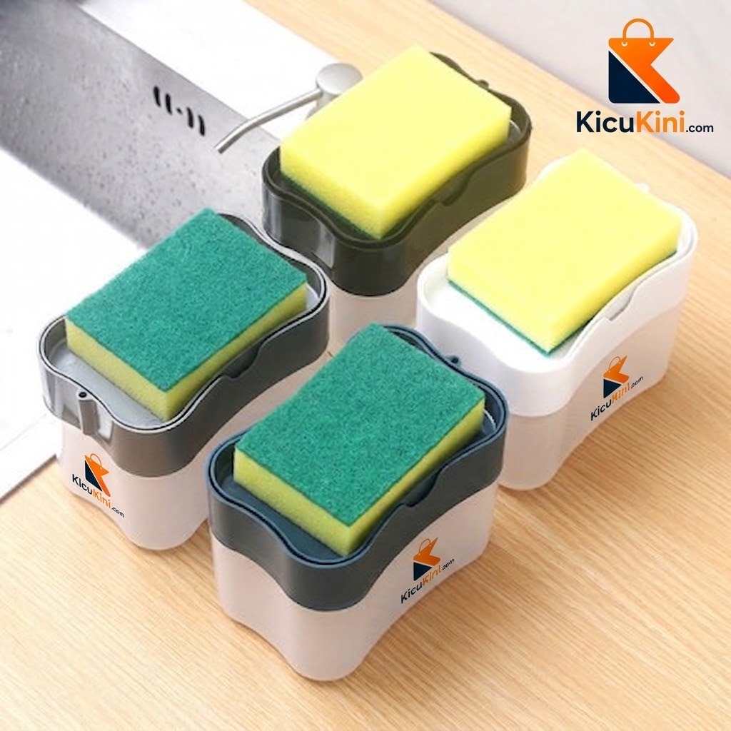 2-in-1 Sponge Rack & Soap Dispense